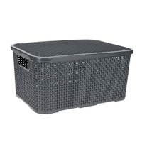 Behälter mit Deckel, in Rattan-Optik, 7 l