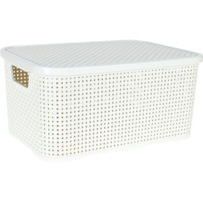 Behälter mit Deckel, in Rattan-Optik, 10 l