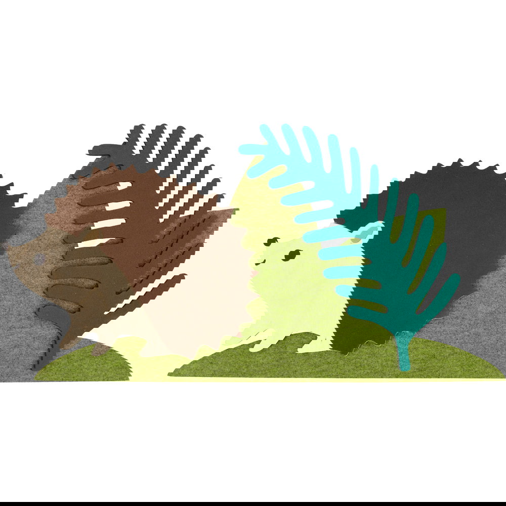 Filz-Wandapplikation "Igel"
