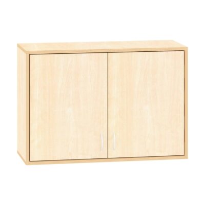 Aufsatzschrank mit 2 Türen und Sichtfenster, Breite 100 cm