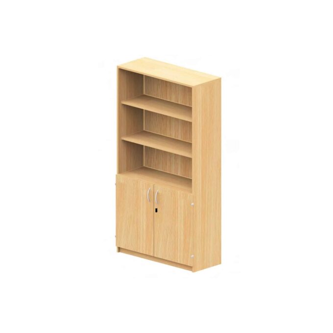 Hochschrank unten Doppeltür, Mittelwand, je 2 Einlegeböden, oben offen Hochschrank NEONOVA unten Doppeltür, Mittelwand, je 2 Einlegeböden, oben offen - Hochschrank unten Doppeltür, Mittelwand, je 2 Einlegeböden, oben offen