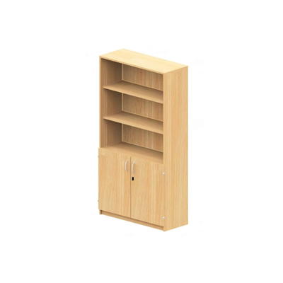 Hochschrank NEONOVA unten Doppeltür, Mittelwand, je 2 Einlegeböden, oben offen