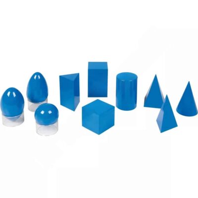 Montessori Volumenkörper aus Kunststoff, blau