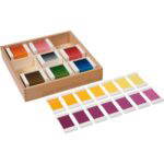 Montessori Farbtäfelchen – Schattierungskasten mit 9 Farben - MONT457521