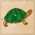 Montessori Tierpuzzle, Schildkröte - MONT457548