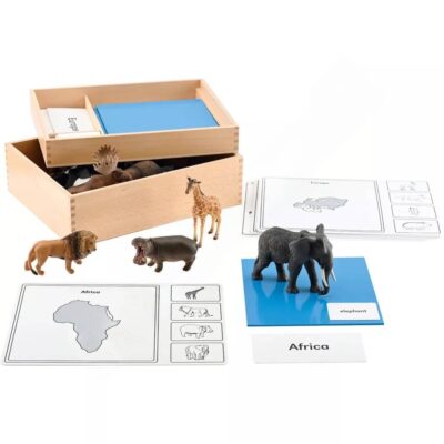 Montessori Kontinentenkiste mit Tieren