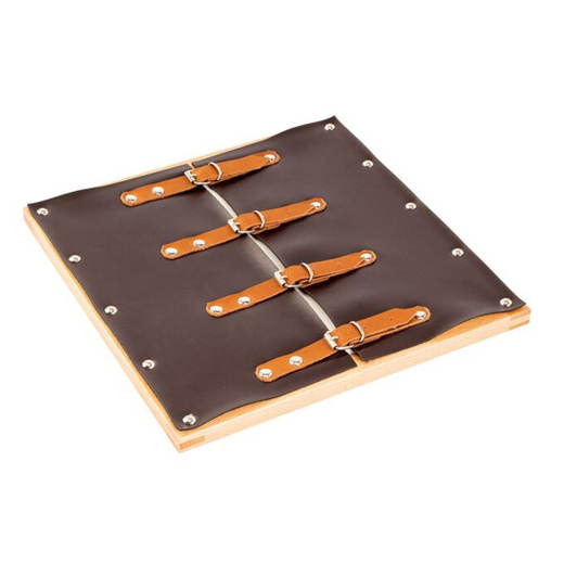 MONT457554 Montessori-Rahmen – Schnallen braun - MONT457554