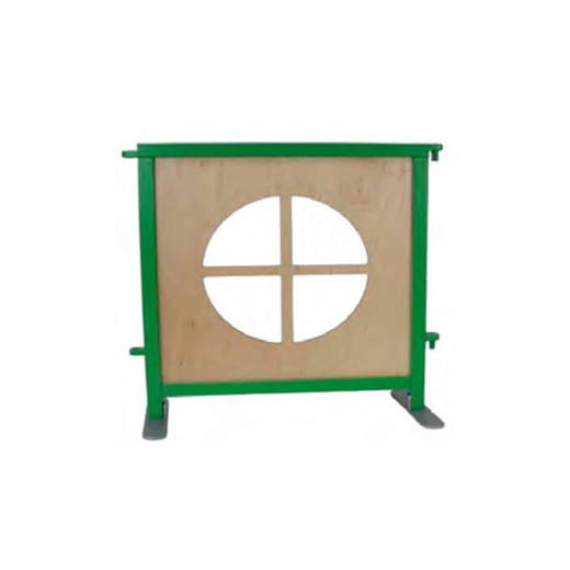 Raumteiler Holzwand mit Fenster rund Raumteiler Mini Holzwand mit Fenster rund - Raumteiler Holzwand mit Fenster rund