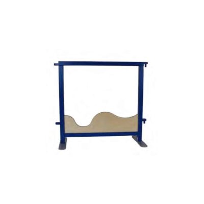Raumteiler Mini Plexiglaswand mit Welle, transparent
