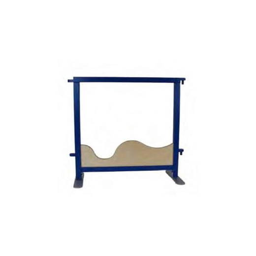 Raumteiler Plexiglaswand mit Welle, transparent Raumteiler Mini Plexiglaswand mit Welle, transparent - Raumteiler Plexiglaswand mit Welle, transparent
