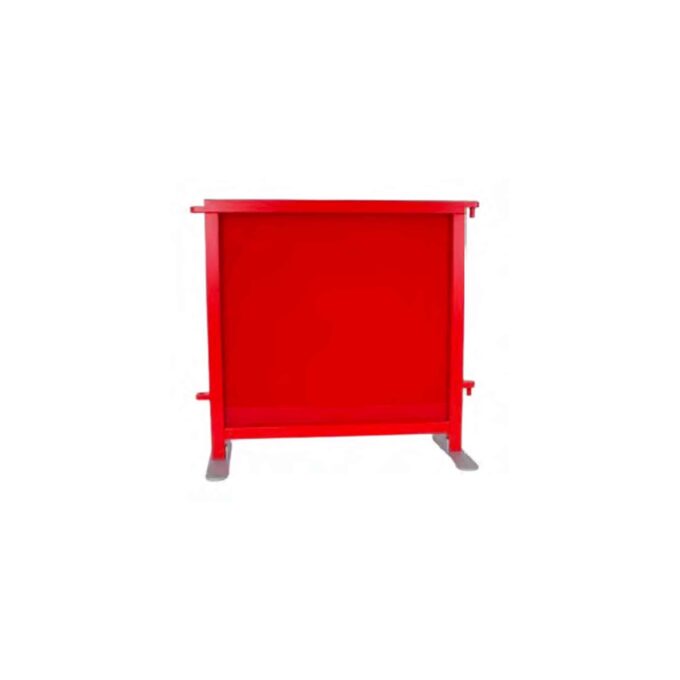 Raumteiler Plexiglaswand rot