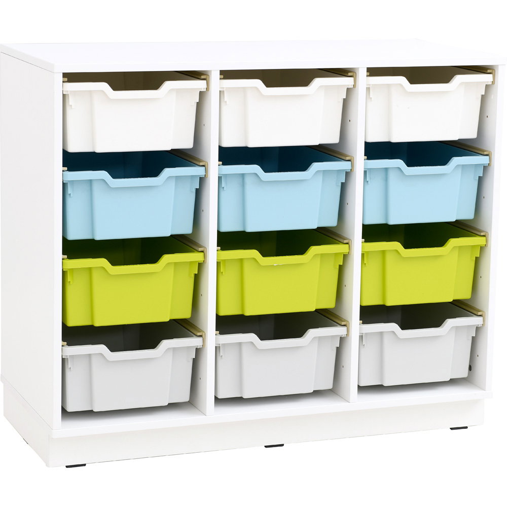 Regal M + 12 diverse Behälter (Quadro 152)