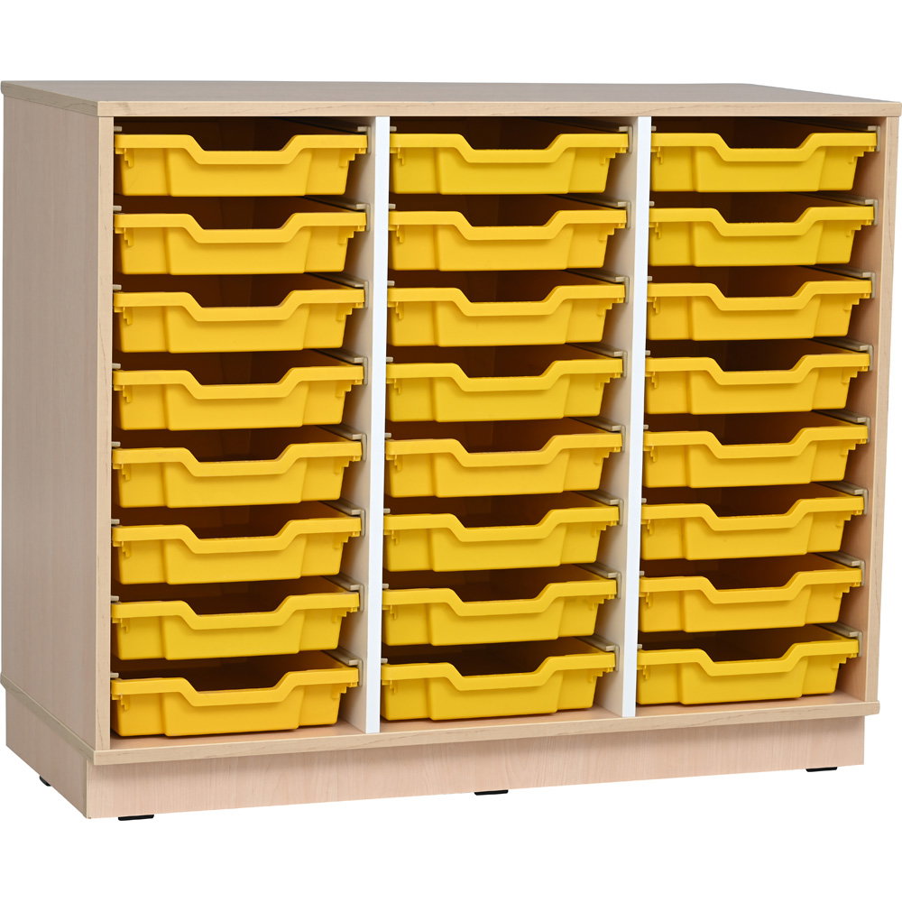 Regal M + 24 gelbe Behälter (Quadro 204)