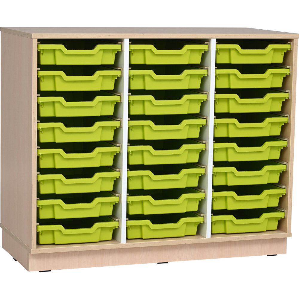 Regal M + 24 hellgrüne Behälter (Quadro 205)