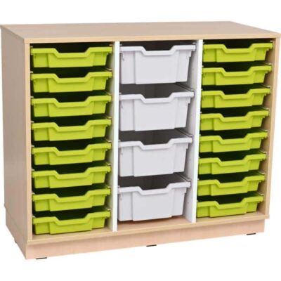 Regal M + 20 diverse Behälter (Quadro 207)