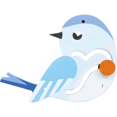 Wandapplikation - Blauer Vogel