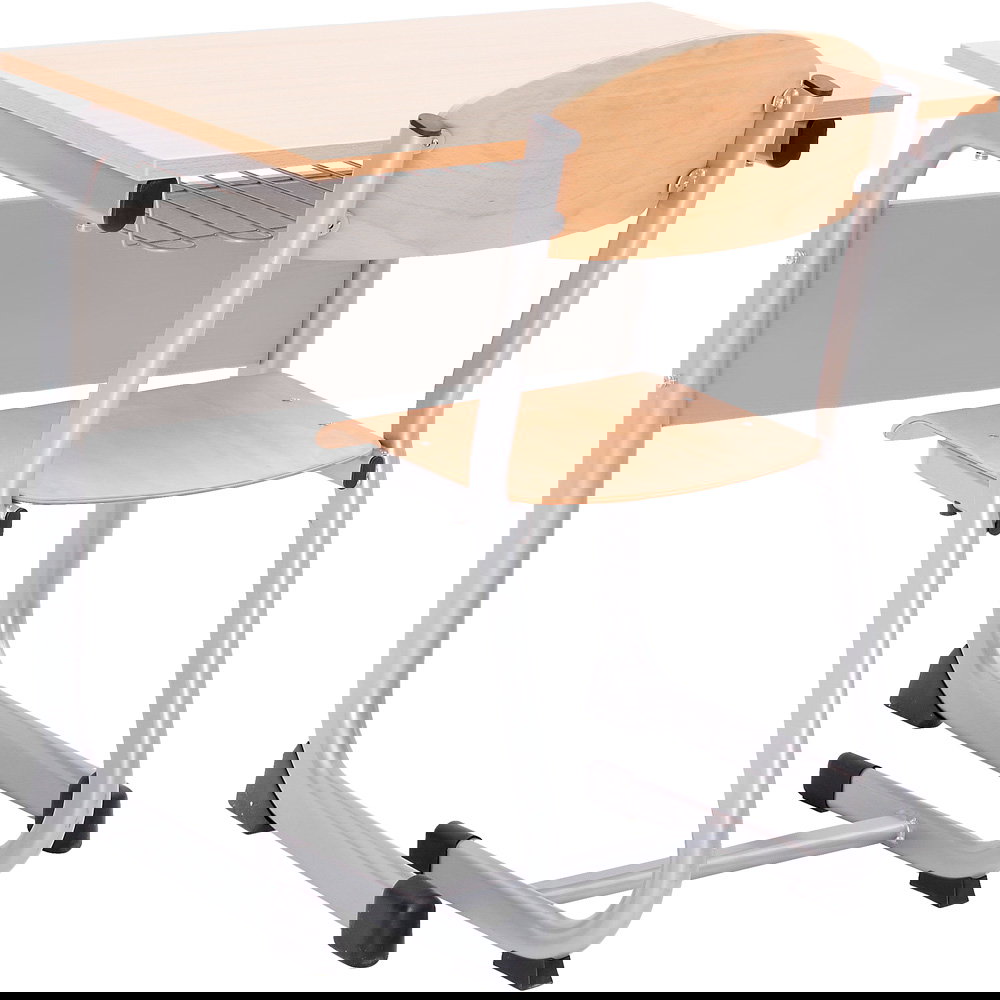 Einzeltisch IN-C mit Stuhl, Tischhöhe 76 cm