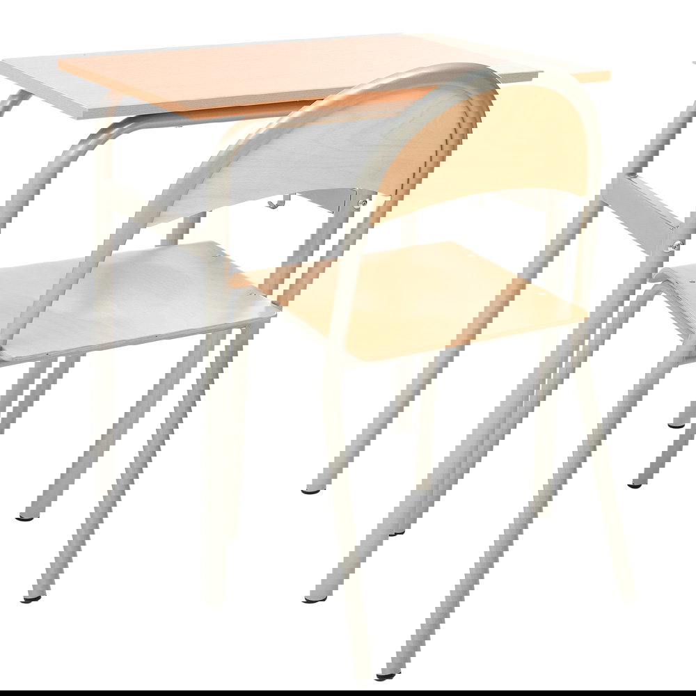 Einzeltisch Daniel mit Stuhl, TH 76 cm