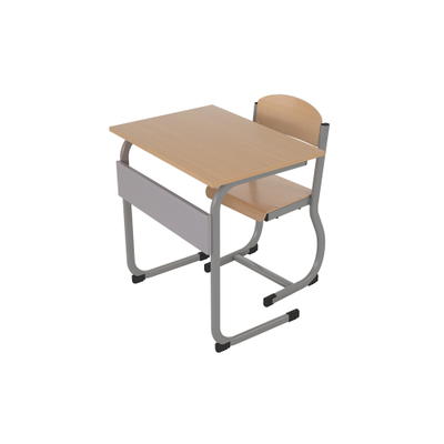 Schüler-Kufentisch IN-C (Einer) mit Kufenstuhl, Tischhöhe: 71 cm (Set Nr. 177 – Gr. 5)