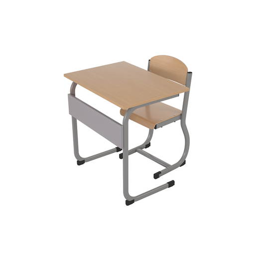 ZEST5346_a_19 Schüler-Kufentisch IN-C (Einer) mit Kufenstuhl, Tischhöhe: 71 cm (Set Nr. 177 – Gr. 5) - ZEST5346 a 19