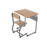 Schüler-Kufentisch IN-C (Einer) mit Kufenstuhl, Tischhöhe: 71 cm (Set Nr. 177 – Gr. 5) - ZEST5346 b 19