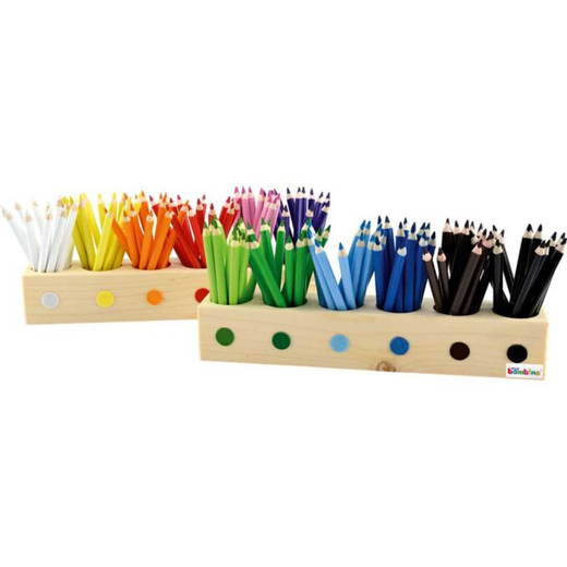 ZEST5920 Stiftehalter mit Dreikantstiften, 12 x 12 Farben - ZEST5920