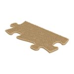 Abschluss – Grasebene, MUFFIK orthopädische Matte - ending grass straigh beige w03