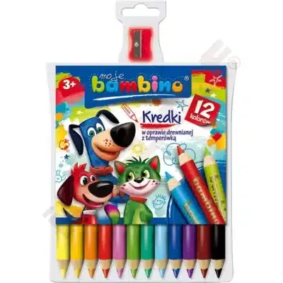 Moje Bambino-Farbstifte, 12 Farben