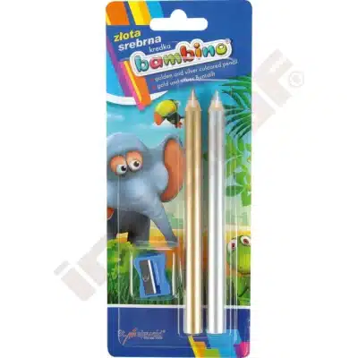 Moje Bambino-Farbstifte, Gold/Silber