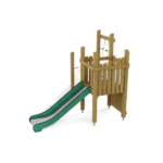 Retro Set 102 mit Rutsche, Kletterwand, Kletternetz und Balancierbalken mit Seil - retro set 102 nv74102 w 3
