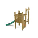 Retro Set 102 mit Rutsche, Kletterwand, Kletternetz und Balancierbalken mit Seil - retro set 102 nv74102 w 4