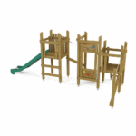 Spielturm Retro Set 202 mit langer Rutsche und Kletterpark - retro set 202 nv74202 w 4