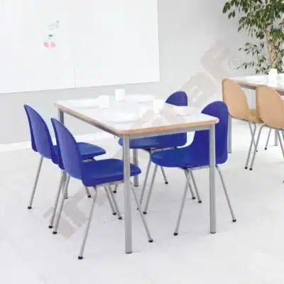 Tisch Mila mit Stühlen Amigo blau (Set Nr. 165 - Gr. 6)