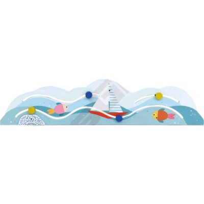 Wandapplikation - Wellen mit Boot