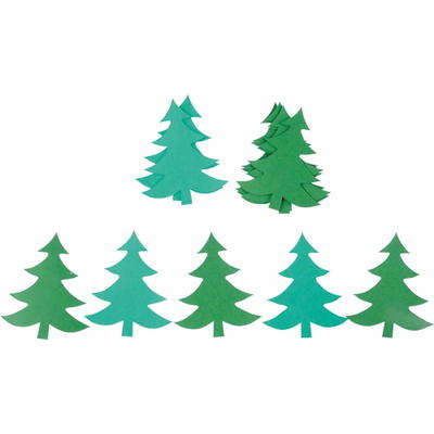 Kartonstanzteile – Tannenbaum, grün
