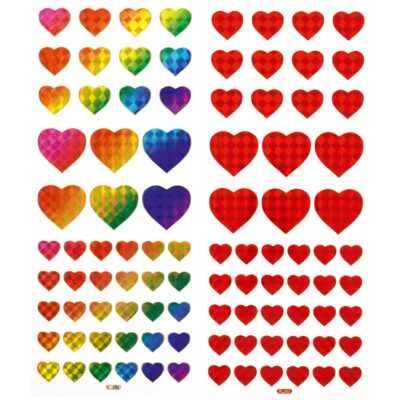 Holografische Sticker – Herzen