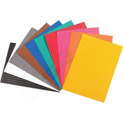 3D-Wellpappe 50 x 70 cm, 10 Farben