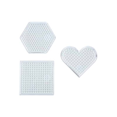 Steckplattenset für Bügelperlen NABBI® MINI, 3er-Set mit Herz