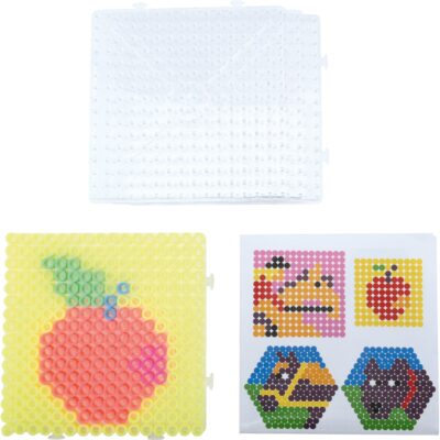 Steckplattenset für Bügelperlen NABBI® JUMBO, Quadrate, 4 Stück