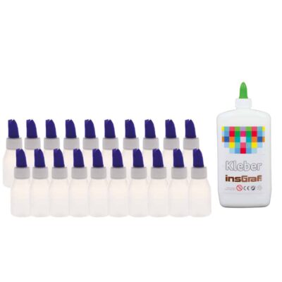 Kleber-Set: Alleskleber, 500 g + 10 Dosierflaschen