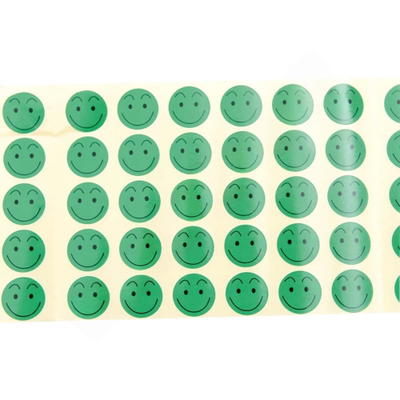 Aufkleber Smiley, grün
