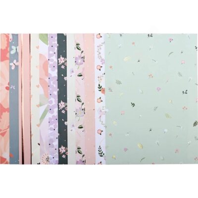 Bastelpapier mit Blumenmuster