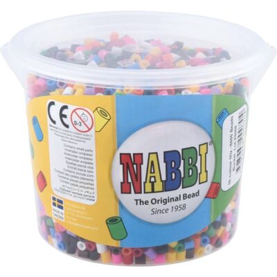 Bügelperlen NABBI® MINI 5.000 Stück, Grundfarben