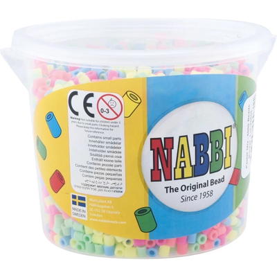 Bügelperlen NABBI® MINI 5.000 Stück, Pastell