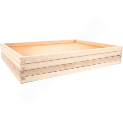 Bunte Holztabletts - Set
