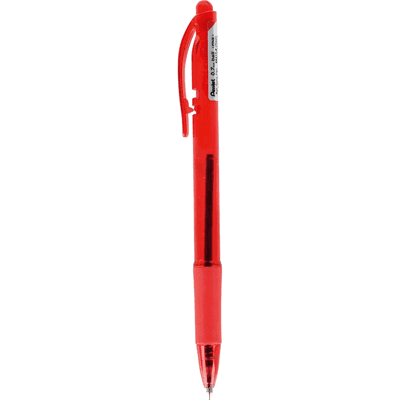 Druckknopf-Kugelschreiber Pentel, rot