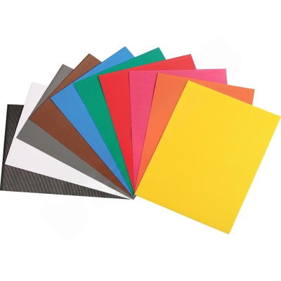 E-Wellpappe 50 x 70 cm, 10 Farben