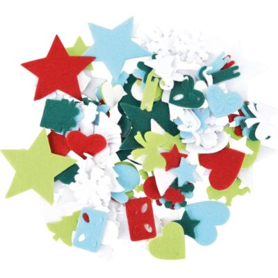 Filzstanzteile-Weihnachten, selbstklebend