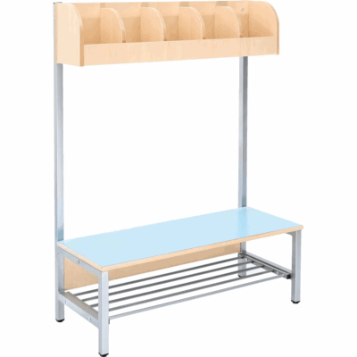 Garderobe Flexi 5 mit Gestell, Fachbreite: 18 cm