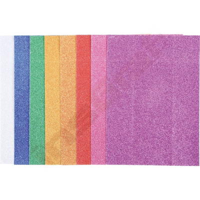 Glitterpapier, 8 Farben